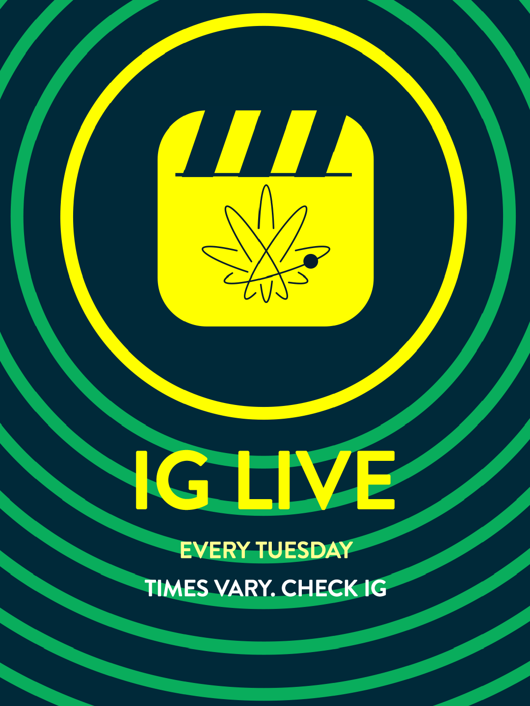 IG LIVE – Every Tuesday